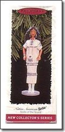 Christmas Ornament Native American Barbie