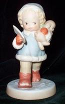 Mabel Lucie Attwell Christmas Figurine - I Hope Santa is Home