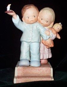 Mabel Lucie Attwell Christmas Figurine - Is It Really Santa?