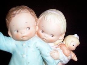 Mabel Lucie Attwell Christmas Figurine - Is It Really Santa?