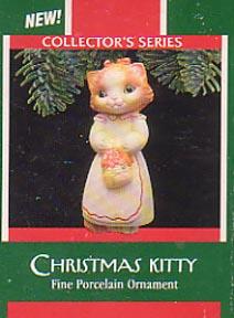Hallmark Christmas Ornament - Christmas Kitty 1989