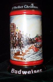 Budweiser Clydesdale Christmas Stein - A Perfect Christmas
