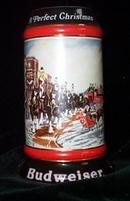 Budweiser Clydesdale Christmas Stein - A Perfect Christmas