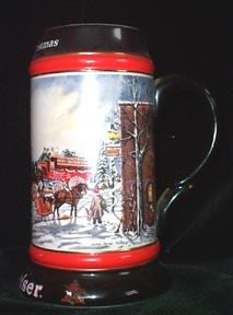 Budweiser Clydesdale Christmas Stein - A Perfect Christmas
