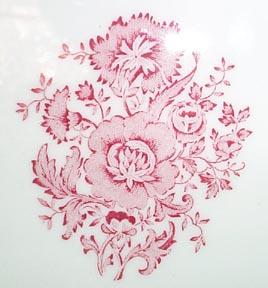 Restaurant Plate Sterling China Red Transfer
