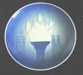 Bing and Grundahl First Issue Munich 1972 Olympic Plate