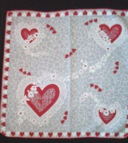 Handkerchief Valentine Cotton