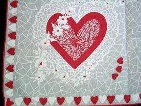 Handkerchief Valentine Cotton