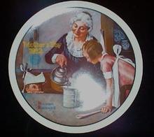 Rockwell Mother's Day Plate - The Cooking Lesson