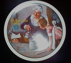 Rockwell Mother's Day Plate - The Cooking Lesson