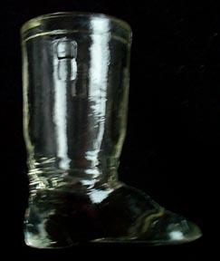 Candy Container Glass Boot