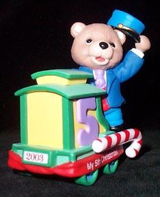 Christmas Ornament Hallmark - Child's Fifth Christmas 2003