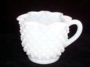 Fenton Milk Glass Hobnail Creamer and Sugar