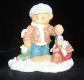 Cherished Teddies Christmas Figurine - Rich