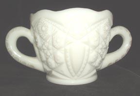 McKee Milky White Open Sugar Bowl