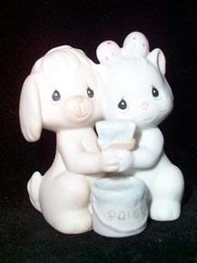 Precious Moments Members Only Figurine - True Blue Friends