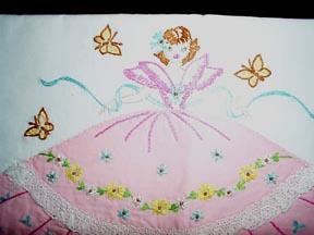 Pillowcases Embroidered and Appliqued