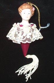 Victorian Lady Hallmark Christmas Ornament 1985