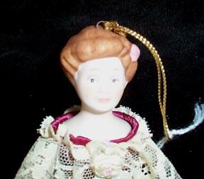 Victorian Lady Hallmark Christmas Ornament 1985