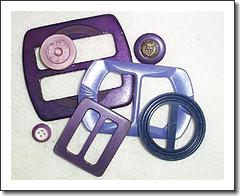 Purple Buckles and Buttons