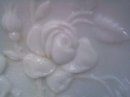 Open Rose Imperial Milk Glass Footed Bowl Open Rose