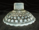 Moonstone Hobnail Candle Holder