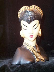 Bookends Oriental Man and Woman Busts