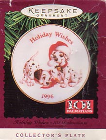 Hallmark Christmas Plate/Ornament - 101 Dalmatians