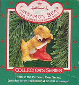 Hallmark Porcelain Christmas Ornament - Cinnamon Bear
