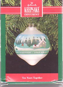 Hallmark Christmas Ornament - 10 Years Together