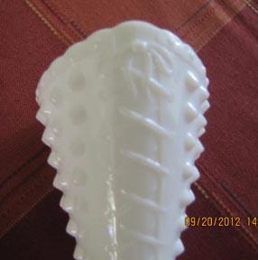 Milk Glass Fenton Hobnail Boot