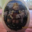 Porcelain Egg M. J. Hummel - Favorite Pet