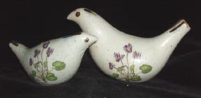 Stoneware Birds Salt and Pepper Shakers