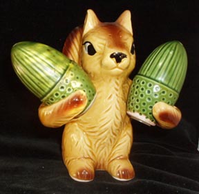 Squirrel and Acorn Salt and Peppers