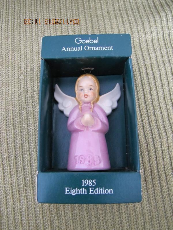 Goebel Annual Ornament 1985 Eighth Edition Angel