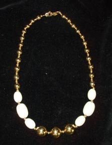 Napier Choker Cream and Gold