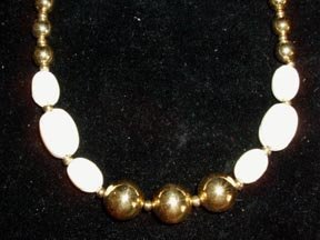 Napier Choker Cream and Gold