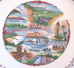 Souvenir Plate Hawaii