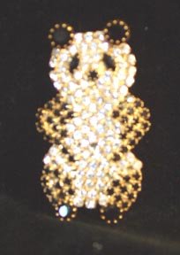 Panda Pin Rhinestones