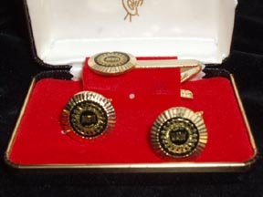 United Auto Workers Cuff Links and Tie Clip Set