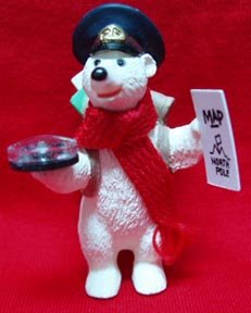 Hallmark Bear Polar Post Christmas Ornament