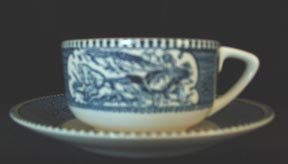 Currier & Ives Cup and Saucer Royal China