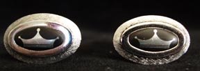 Men's Cufflinks Crown Motif Shields