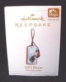 MP3 Player Christmas Ornament Hallmark