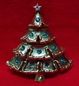 Christmas Tree Pin Weiss