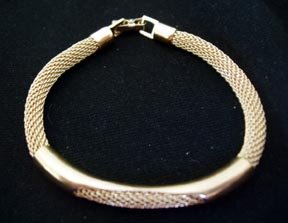 Bracelet - Goldtone Mesh
