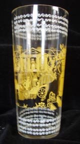 Drinking Glasses in Carrying Rack