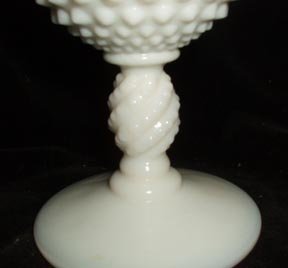Fenton Water Goblet Milk Glass Hobnail