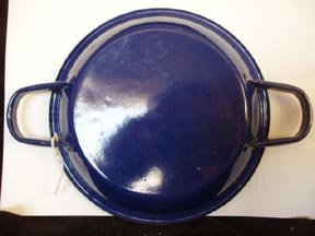 Graniteware Pan Handled Blue