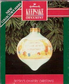 Hallmark Betsey's Country Christmas Ornament 1992